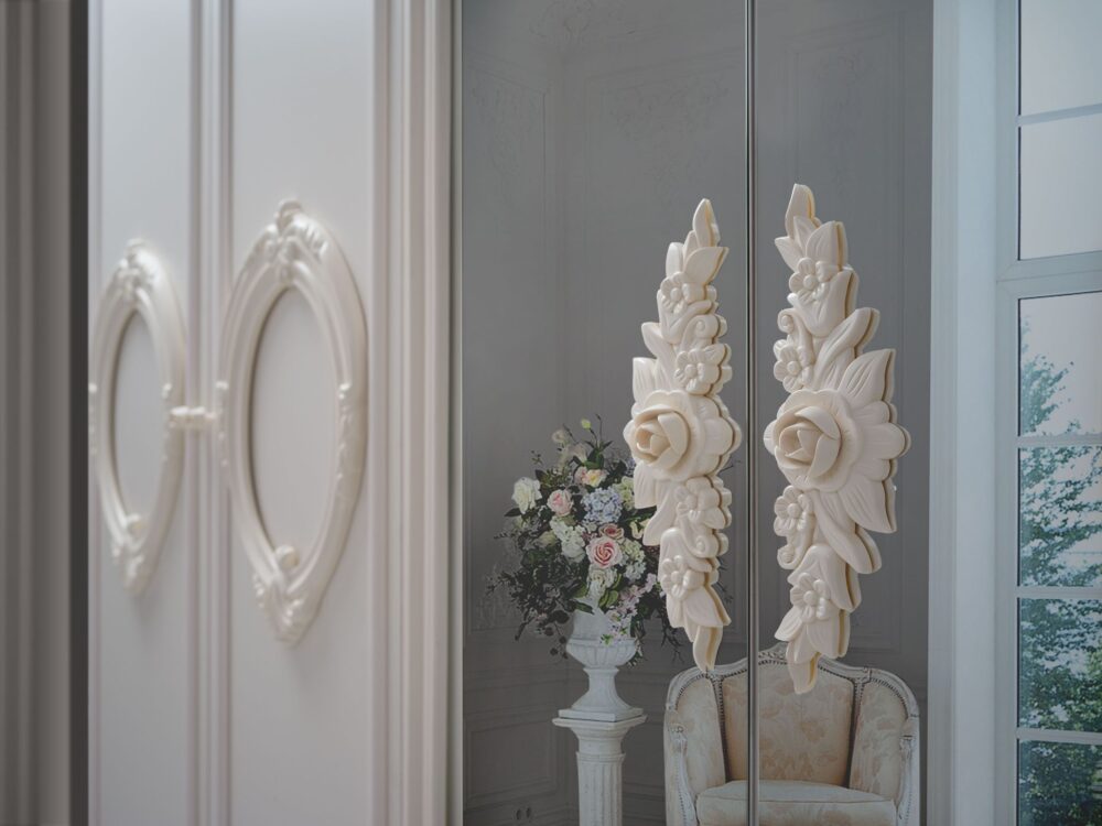 Barock Schlafzimmer Nora in Beige 7-Teilig – Bild 7