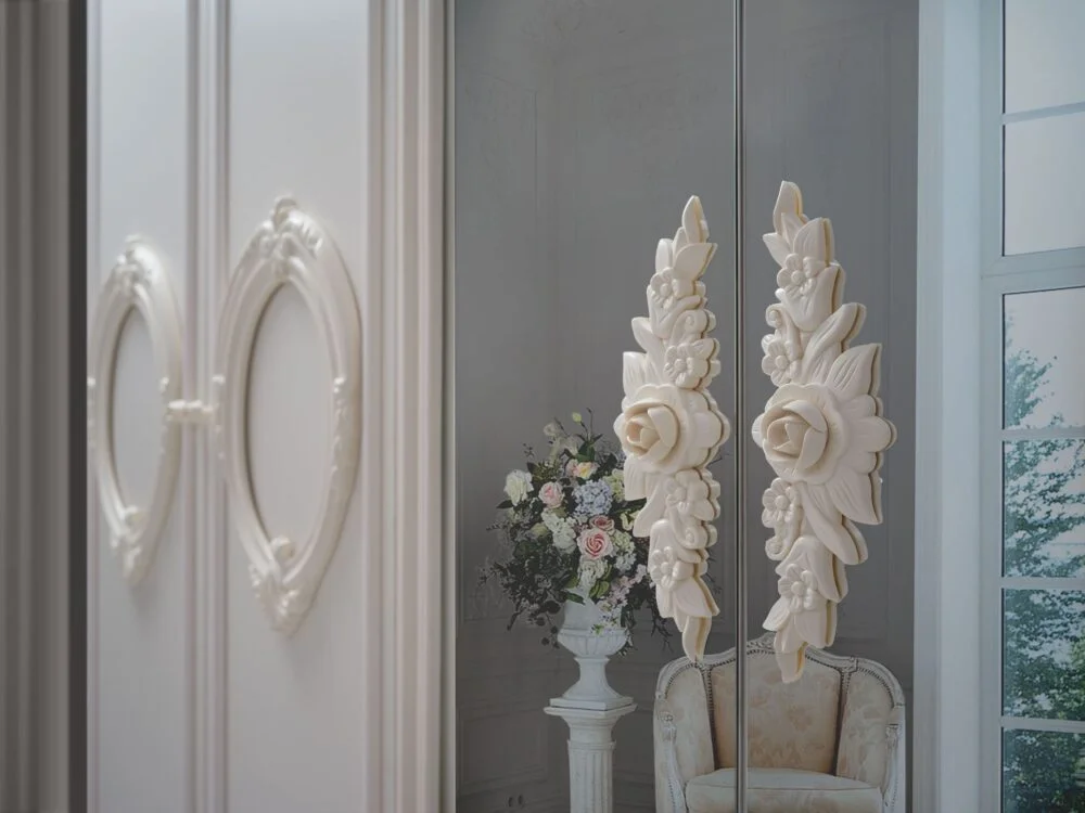 Barock Schlafzimmer Nora in Beige 7-Teilig – Bild 7