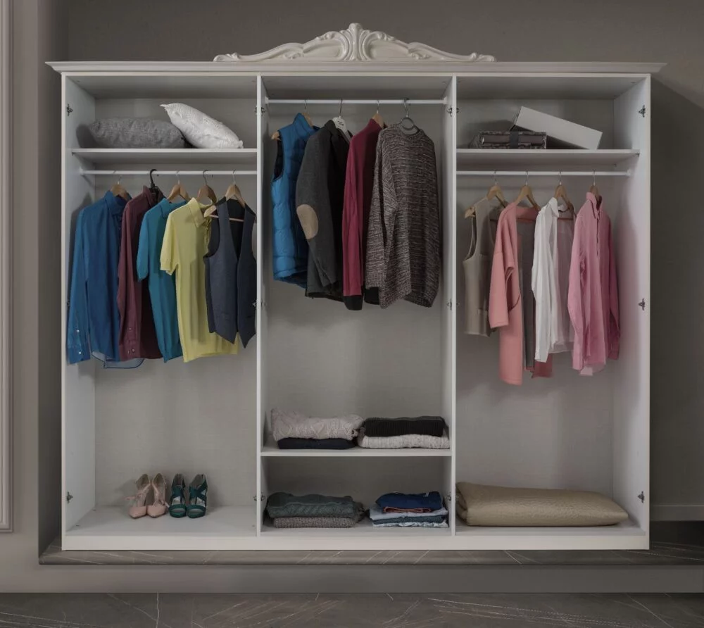Barock Schlafzimmer Nora in Beige 7-Teilig – Bild 8