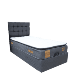 Box Spring Bett Duke 90 x 200 Grau