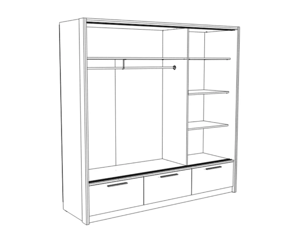 Kleiderschrank Kaliopa 230 – Bild 4