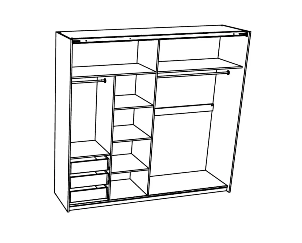 ELEGANCE LINE Amerikanischer Schrank AP 230 O – Bild 4