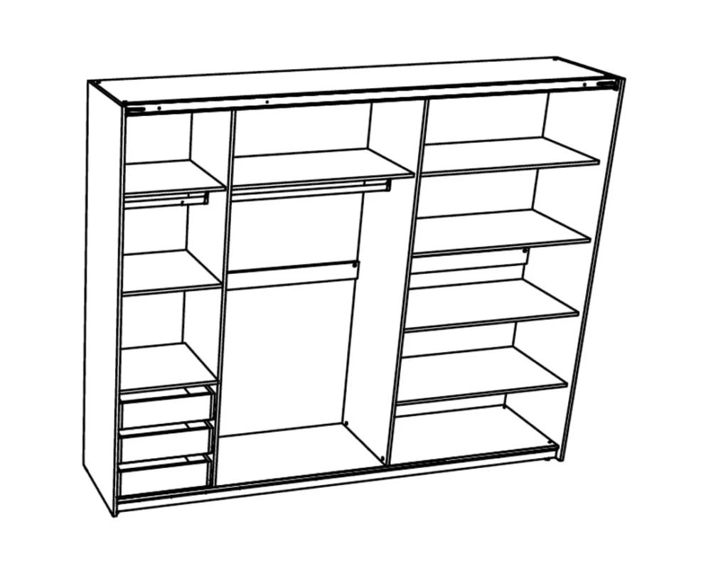 ELEGANCE LINE Amerikanischer Schrank AP 270 O – Bild 4