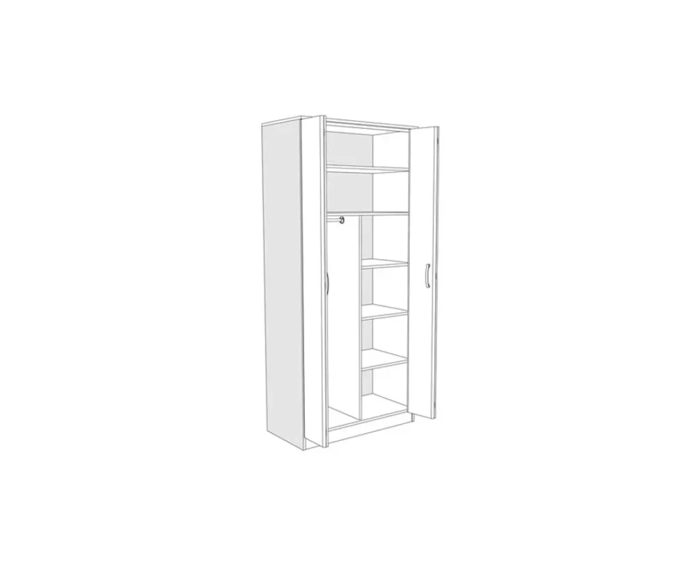 Garderobenschrank FORTUNA SOFT F2/POL – Bild 4