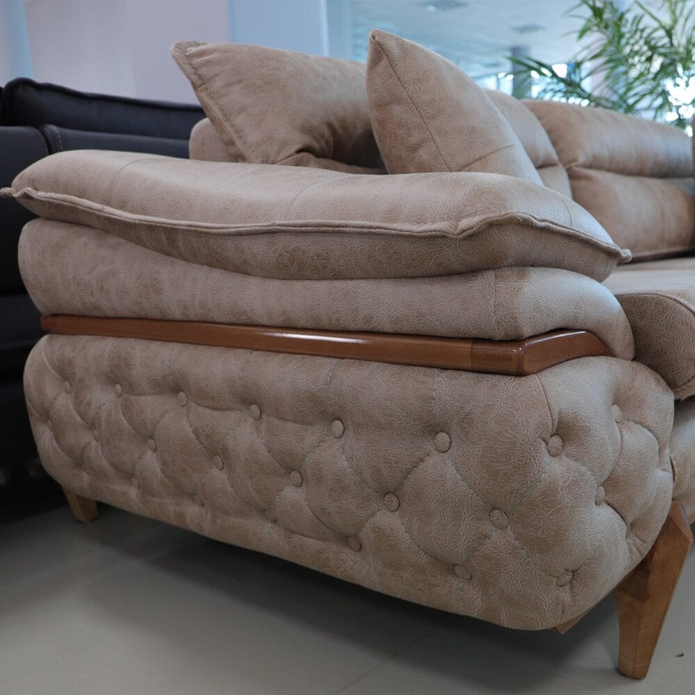 Sofa Set Maja 3+2+1 Beige – Bild 5