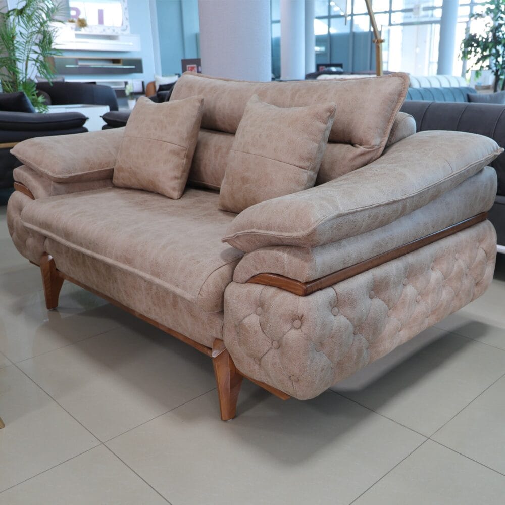 Sofa Set Maja 3+2+1 Beige – Bild 6