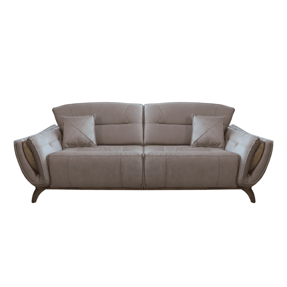 Dreisitzer Berlin Beige & Grau – Bild 6