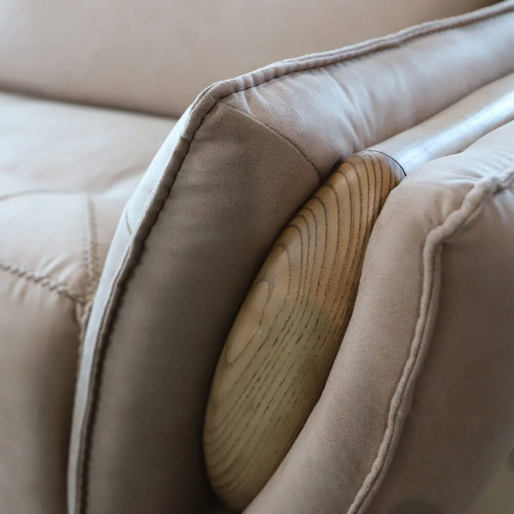 Dreisitzer Berlin Beige & Grau – Bild 8