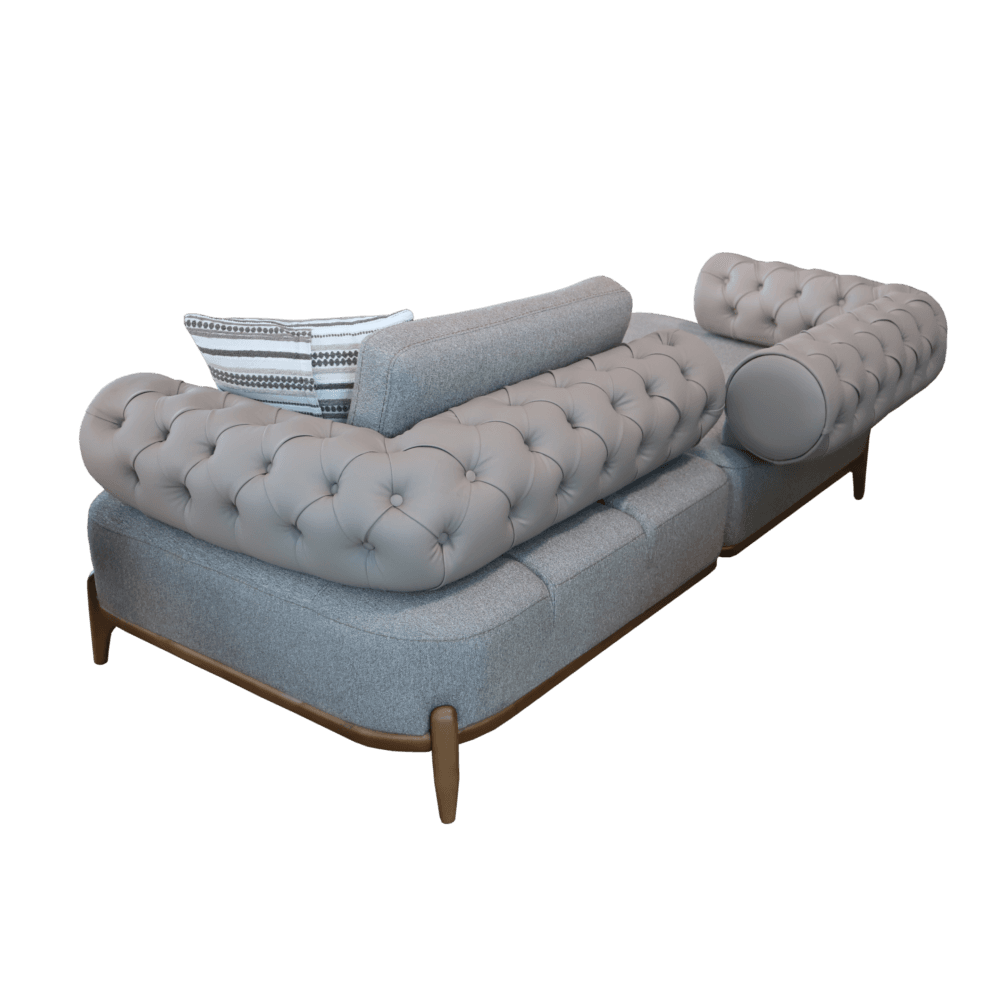 Sofa Set Denver Lux 3+3+1 Beige – Bild 6