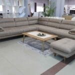 Ecksofa Valentino 300×300 Mit Hocker Beige Stoff