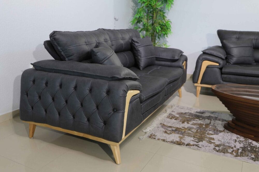 Sofa Set Royal 3-2-1 in Anthrazit – Bild 6