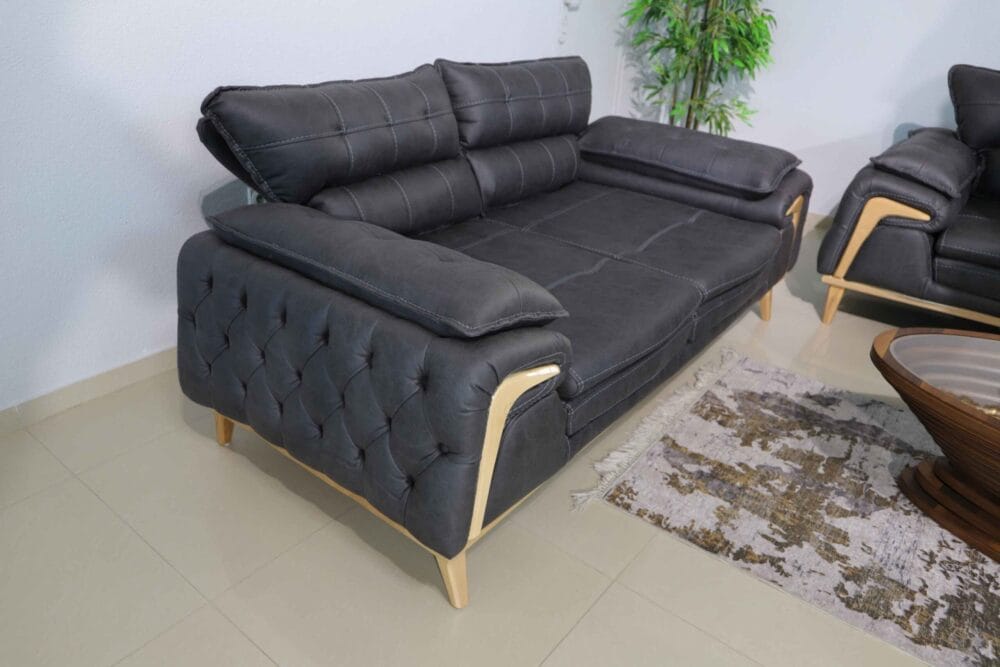 Sofa Set Royal 3-2-1 in Anthrazit – Bild 7
