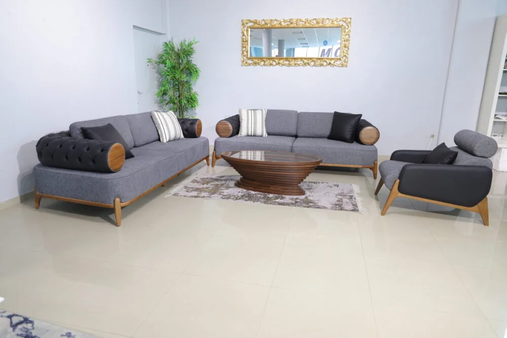 Sofa Set Denver Lux 3+3+1 Anthrazit