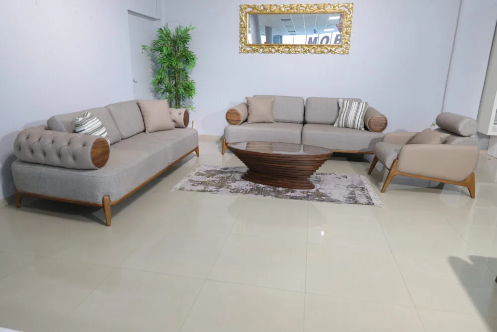 Sofa Set Denver Lux 3+3+1 Beige