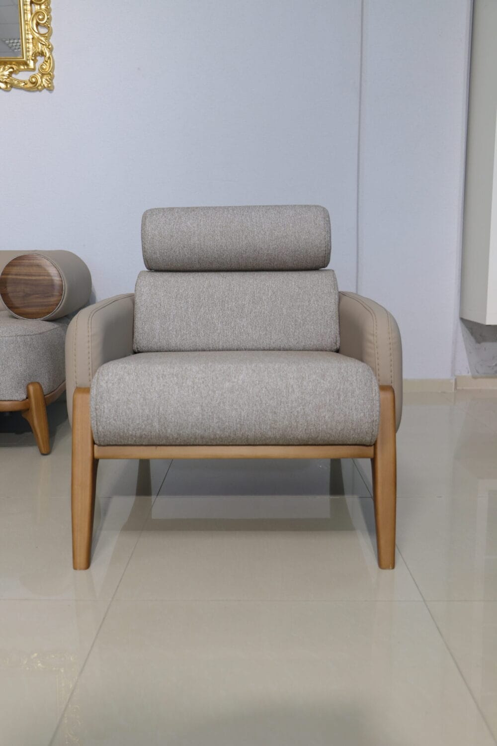 Sofa Set Denver Lux 3+3+1 Beige – Bild 8