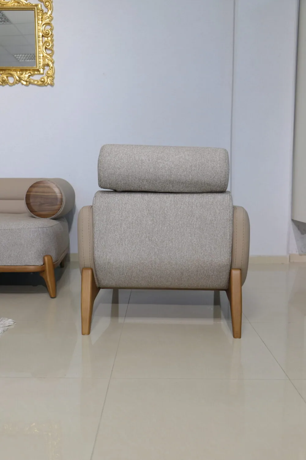 Sofa Set Denver Lux 3+3+1 Beige – Bild 9