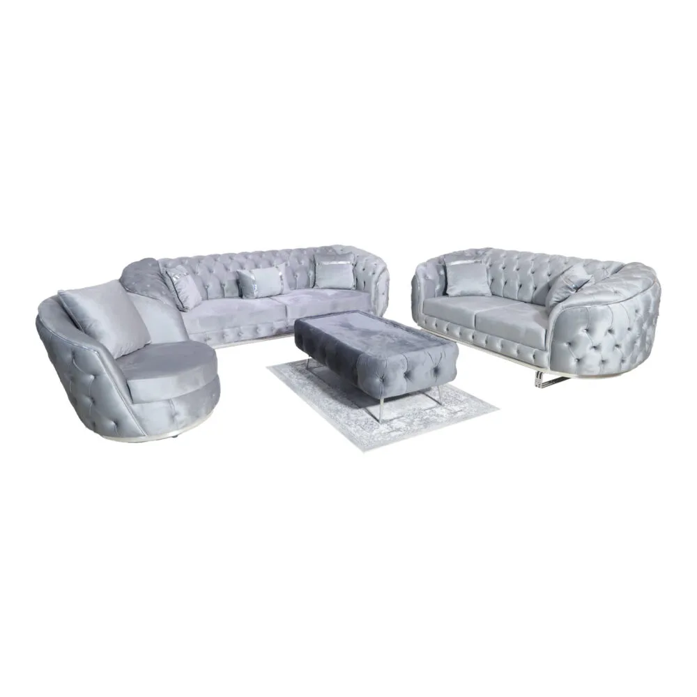 Sofa Set Parma 3+2+1 Grau
