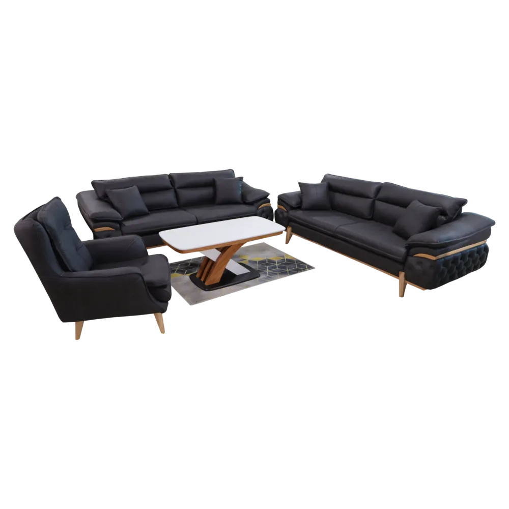 Sofa Set Maja 3+3+1 (Anthrazit)