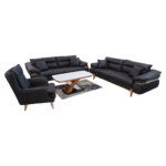 Sofa Set Maja 3+3+1 (Anthrazit)