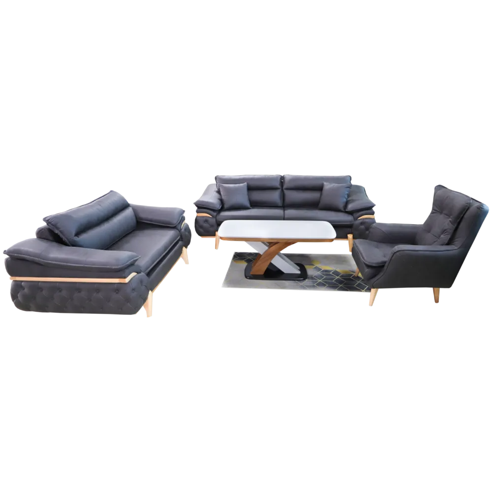 Sofa Set Maja 3+2+1 (Anthrazit)