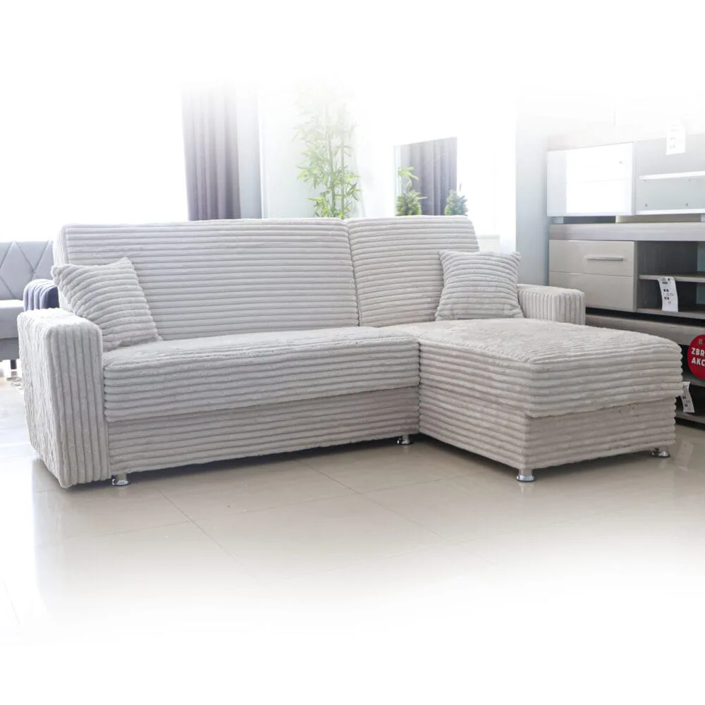 Ecksofa Soft mit Hocker