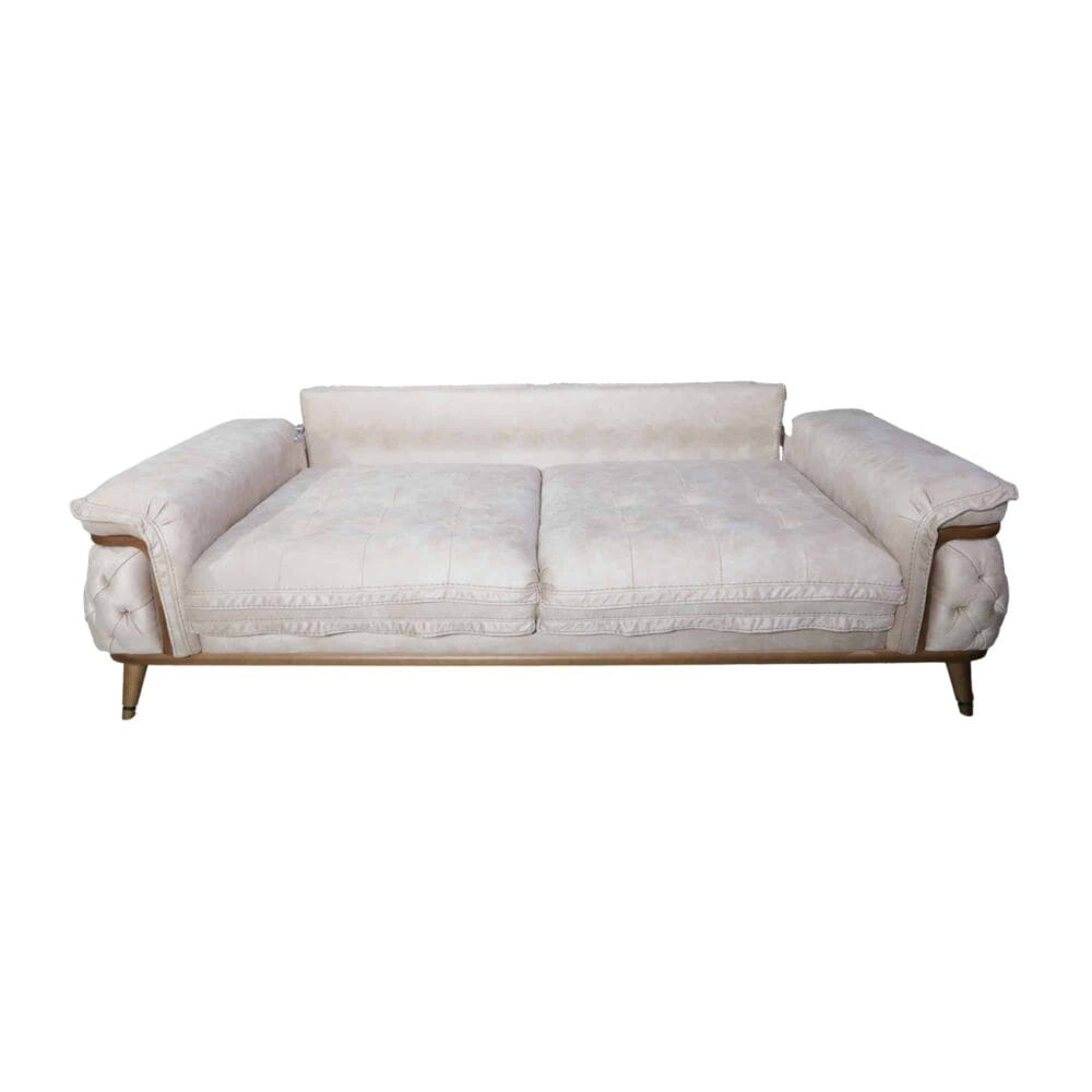 Dreisitzer Firence Beige Stoff – Bild 4