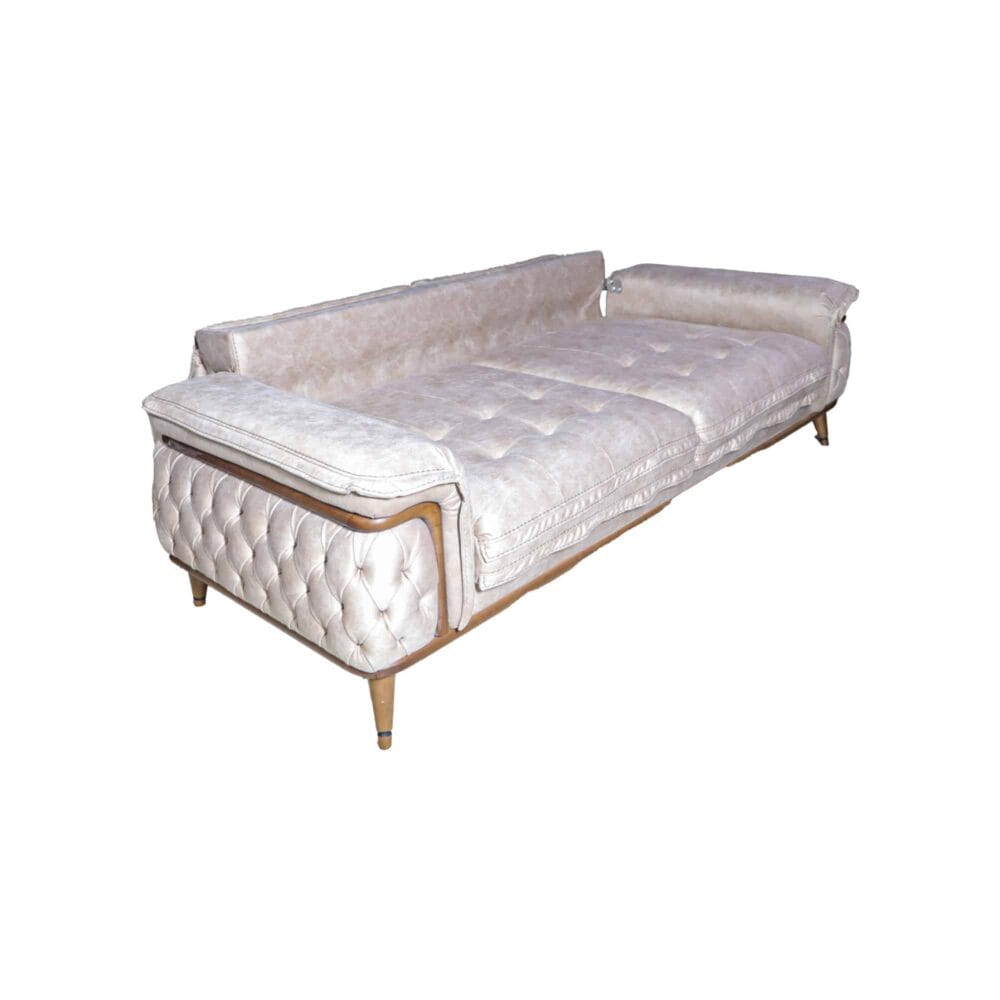 Dreisitzer Firence Beige Stoff – Bild 3