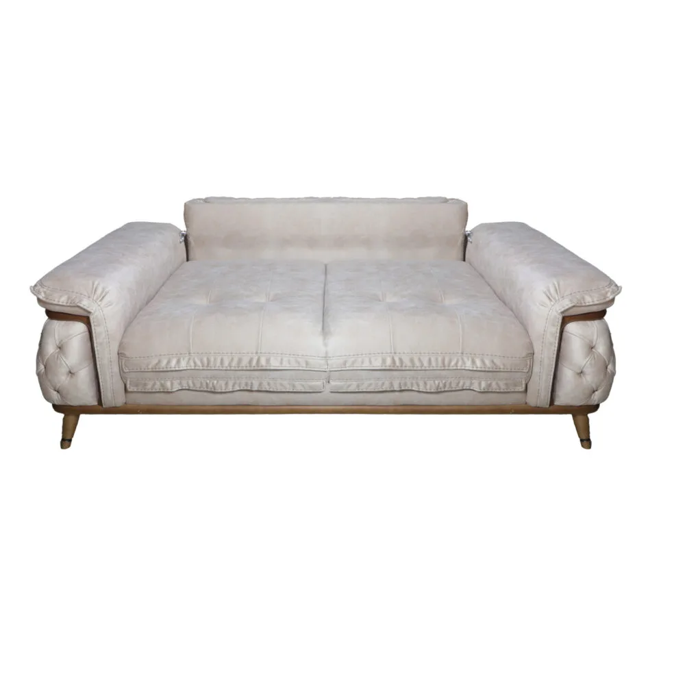 Zweisitzer Firence Beige Stoff – Bild 3
