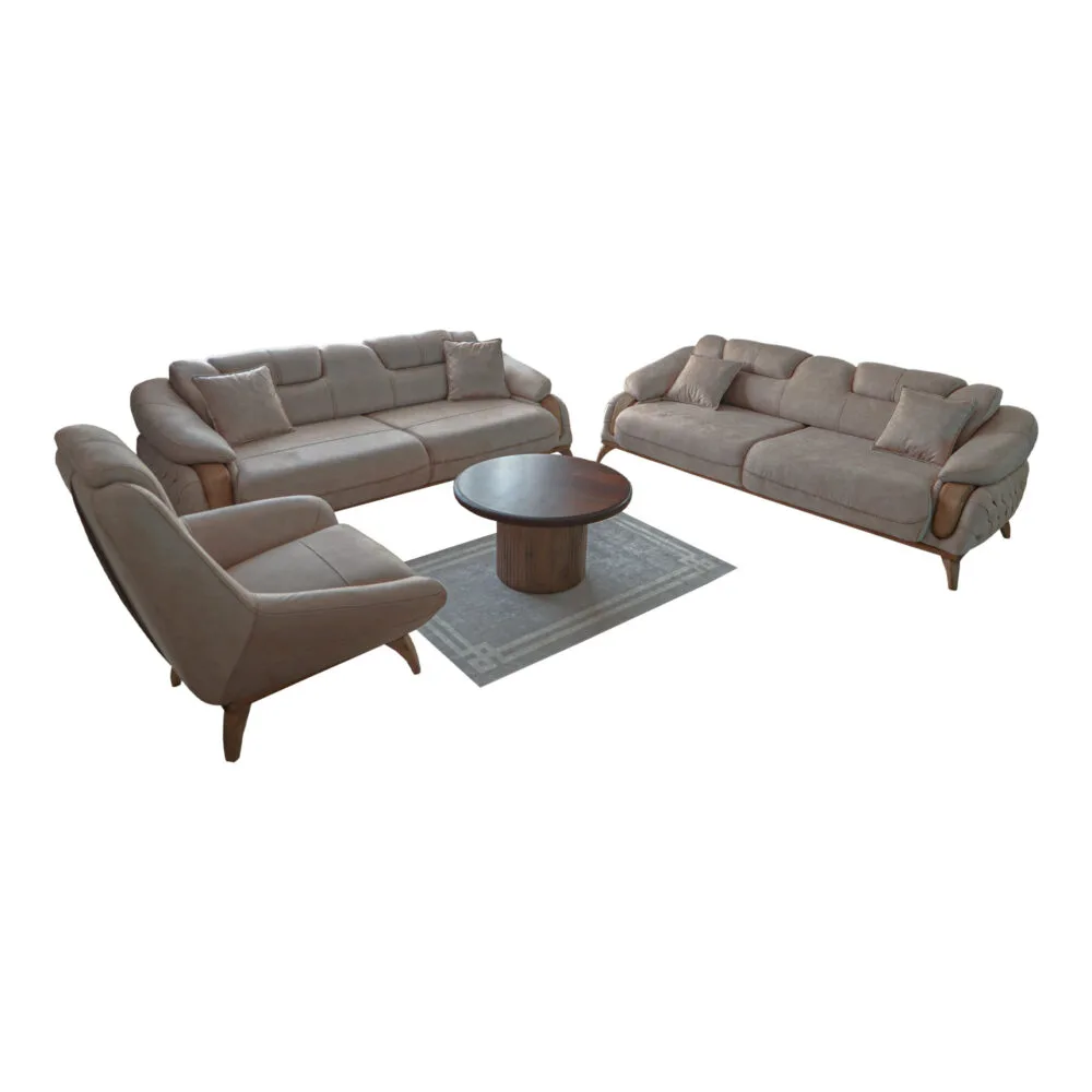 Sofa Set Anatolia 3+3+1 Beige