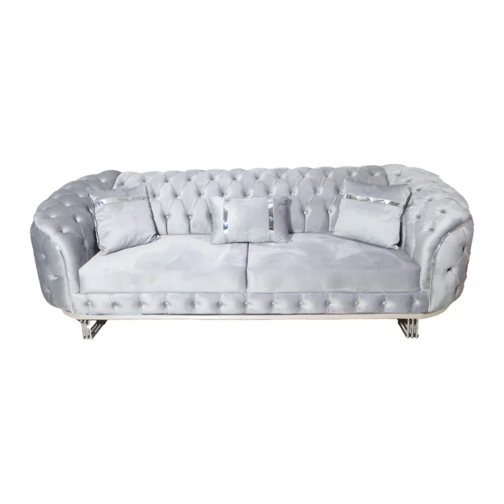 Dreisitzer Parma Grau