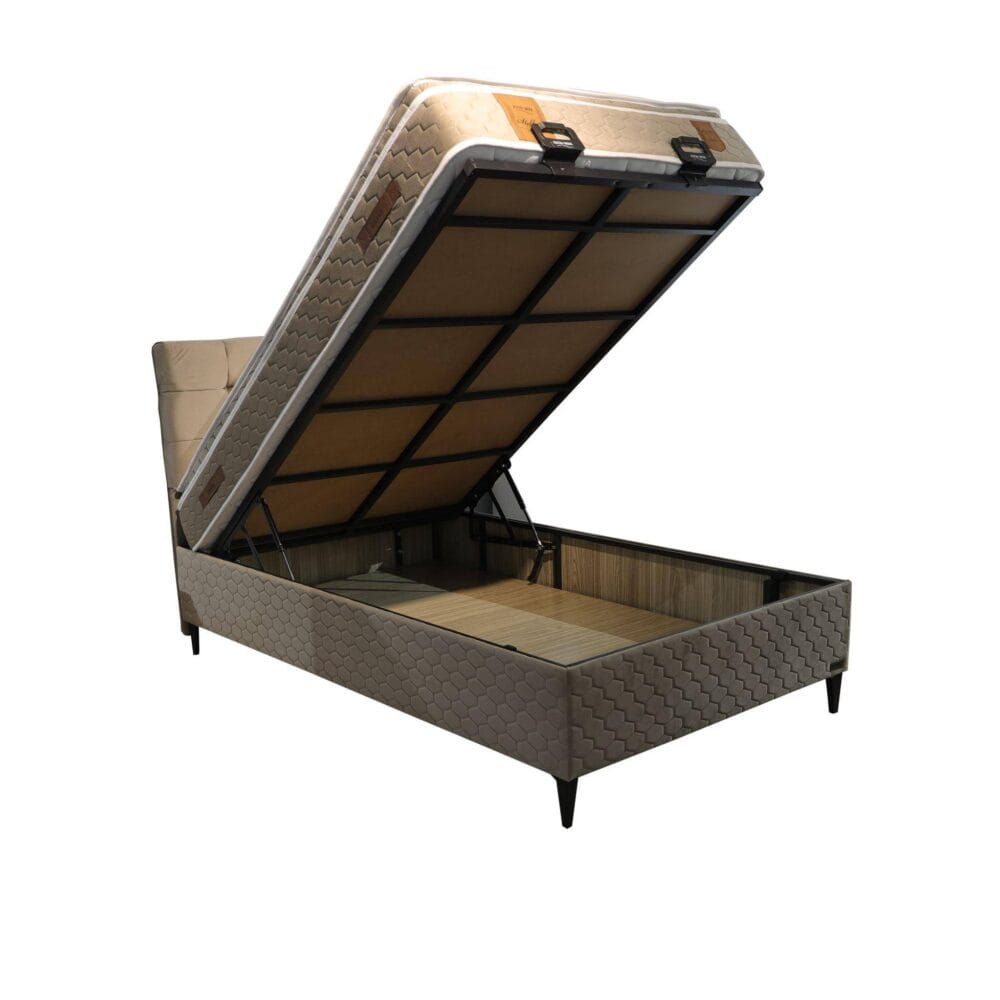 Boxspringbett Duke 120×200 Beige – Bild 2