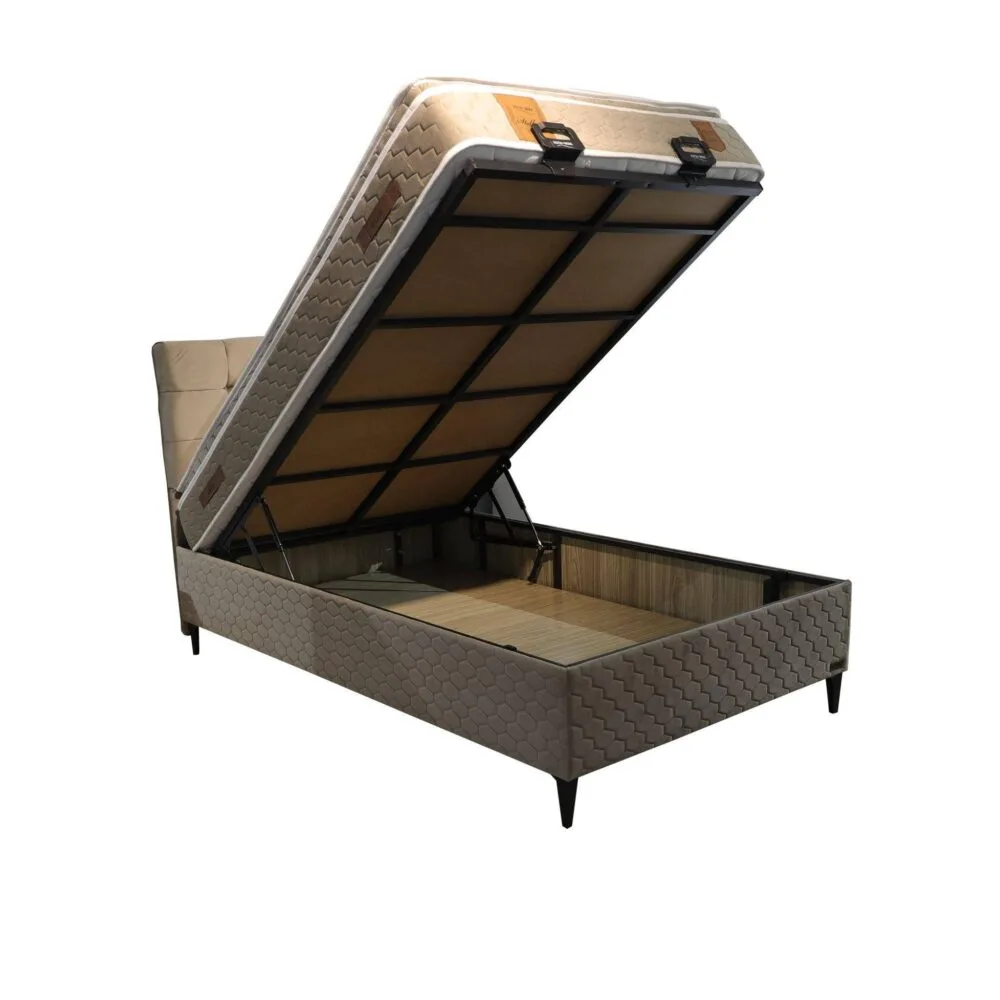 Boxspringbett Duke 120×200 Beige – Bild 2
