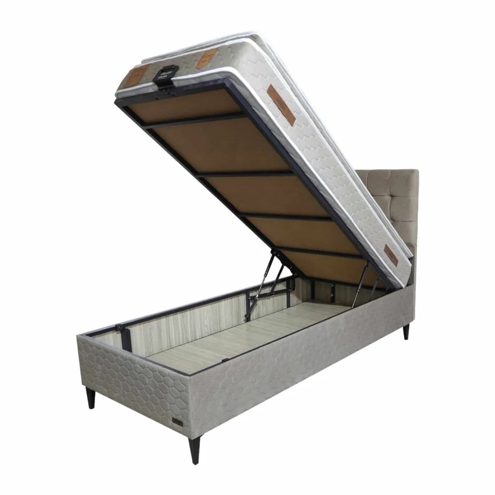Boxspringbett Duke 90×200 Beige – Bild 2