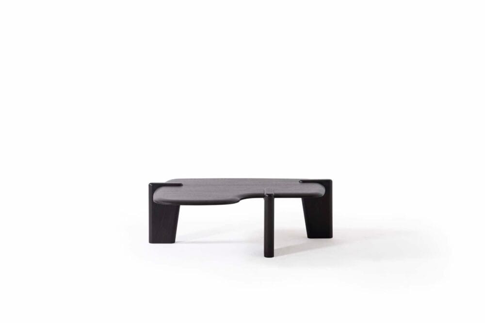 Wohnzimmertisch Van Gogh Schwarzes Holz Set Duo – Bild 5