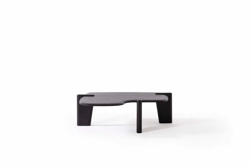 Wohnzimmertisch Van Gogh Schwarzes Holz Set Duo – Bild 5