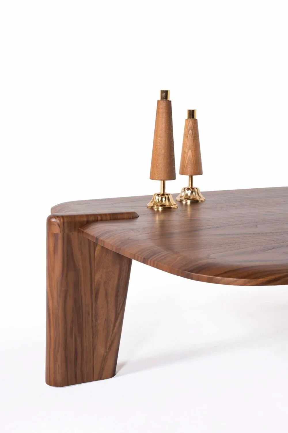 Wohnzimmertisch Van Gogh Walnuss Holz Set Duo – Bild 5