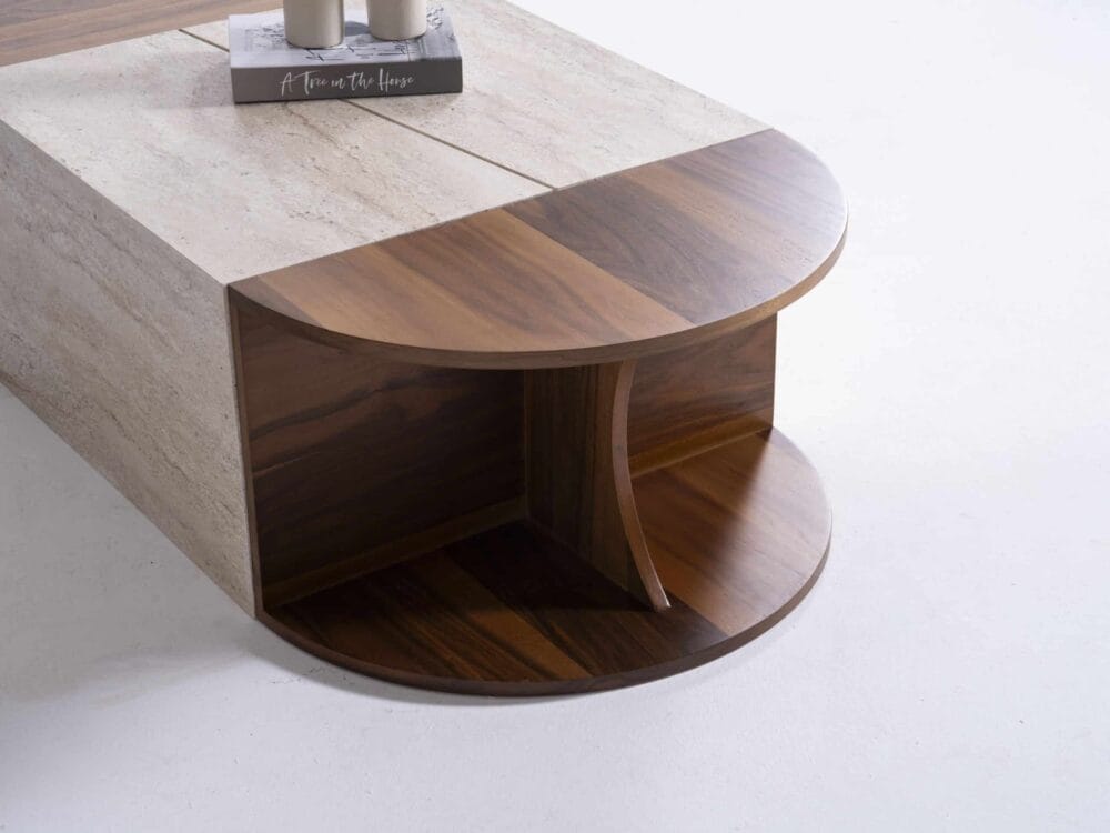 Wohnzimmertisch Modular Travertin – Bild 3