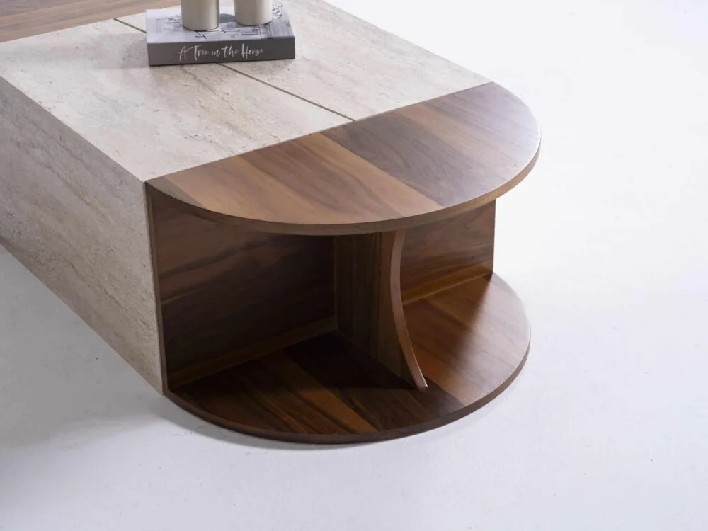 Wohnzimmertisch Modular Travertin – Bild 3