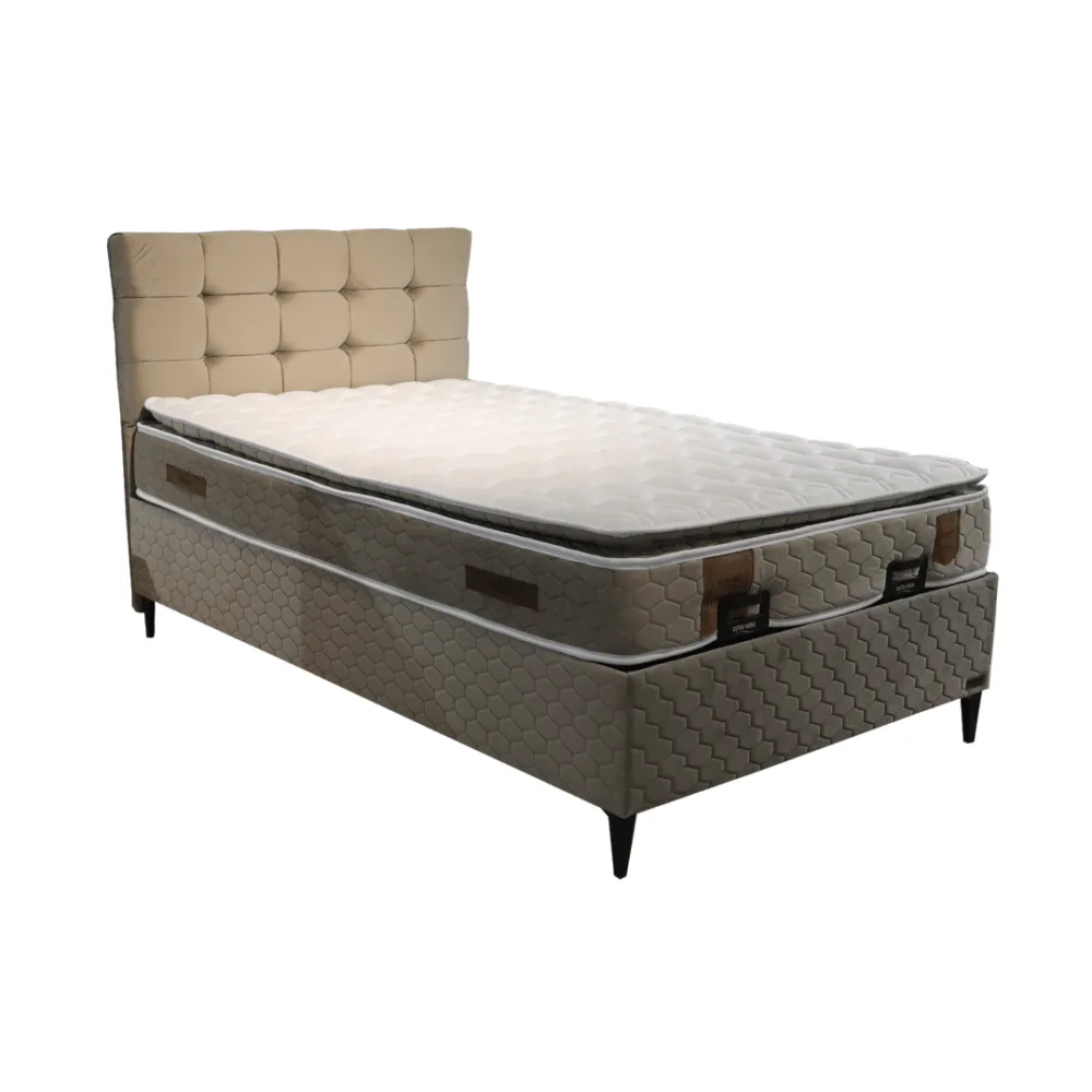 Boxspringbett Duke 120×200 Beige