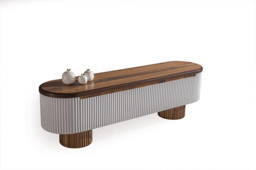 TV-Kommode Milano Weiß Holz