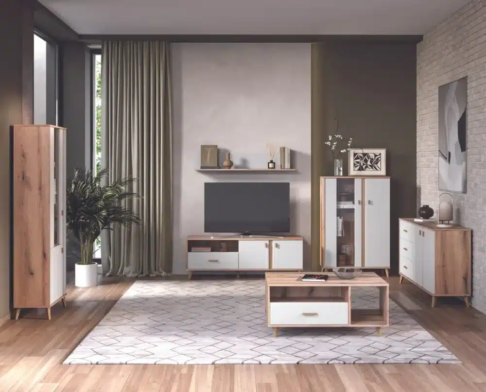 TV-Kommode Porto Weiß – Bild 2