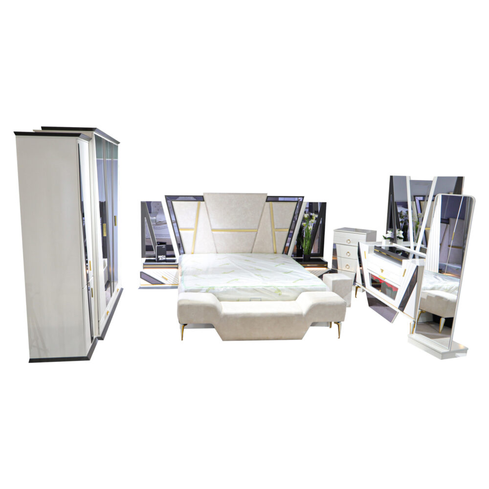 Schlafzimmer-Set Pera mit Kamin