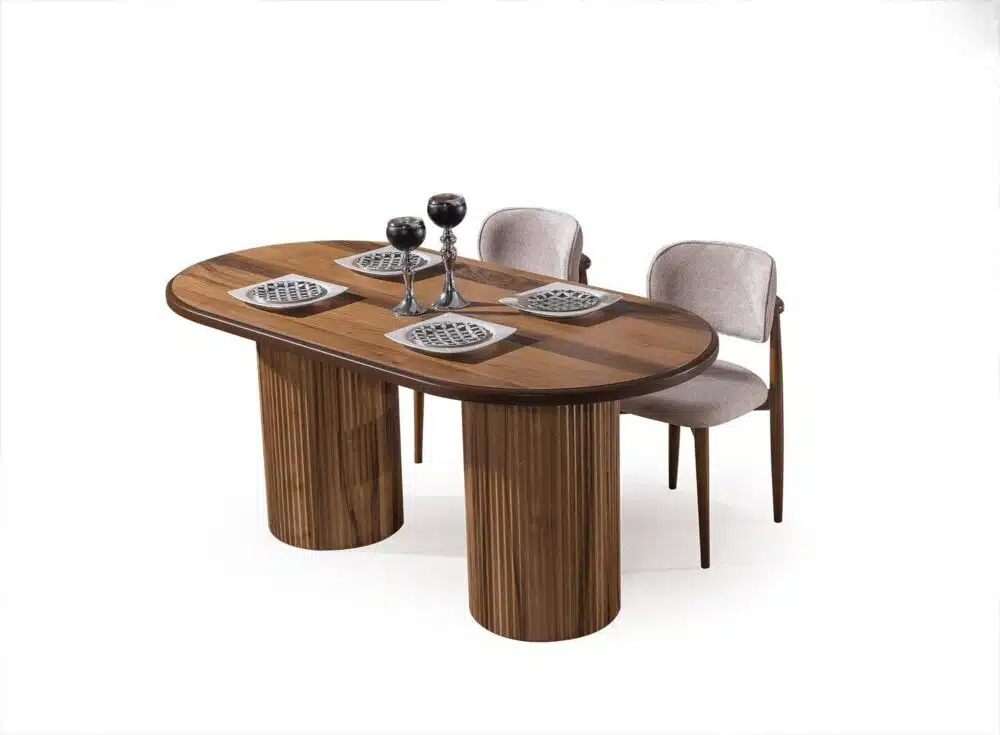 Esstisch Milano Walnuss 180×90 cm – Modernes Design und Eleganz