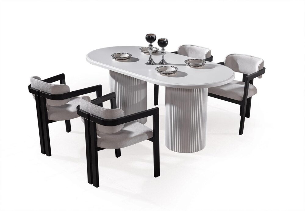 Esstisch Milano Weiß 180×90 cm – Bild 4