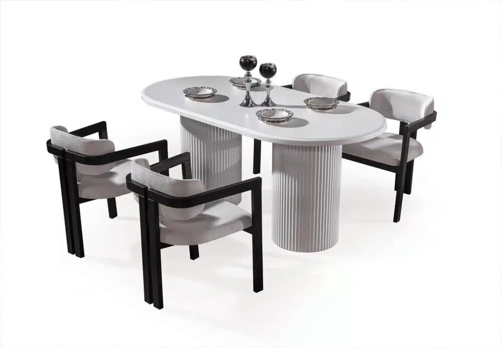 Esstisch Milano Weiß 180×90 cm – Bild 4