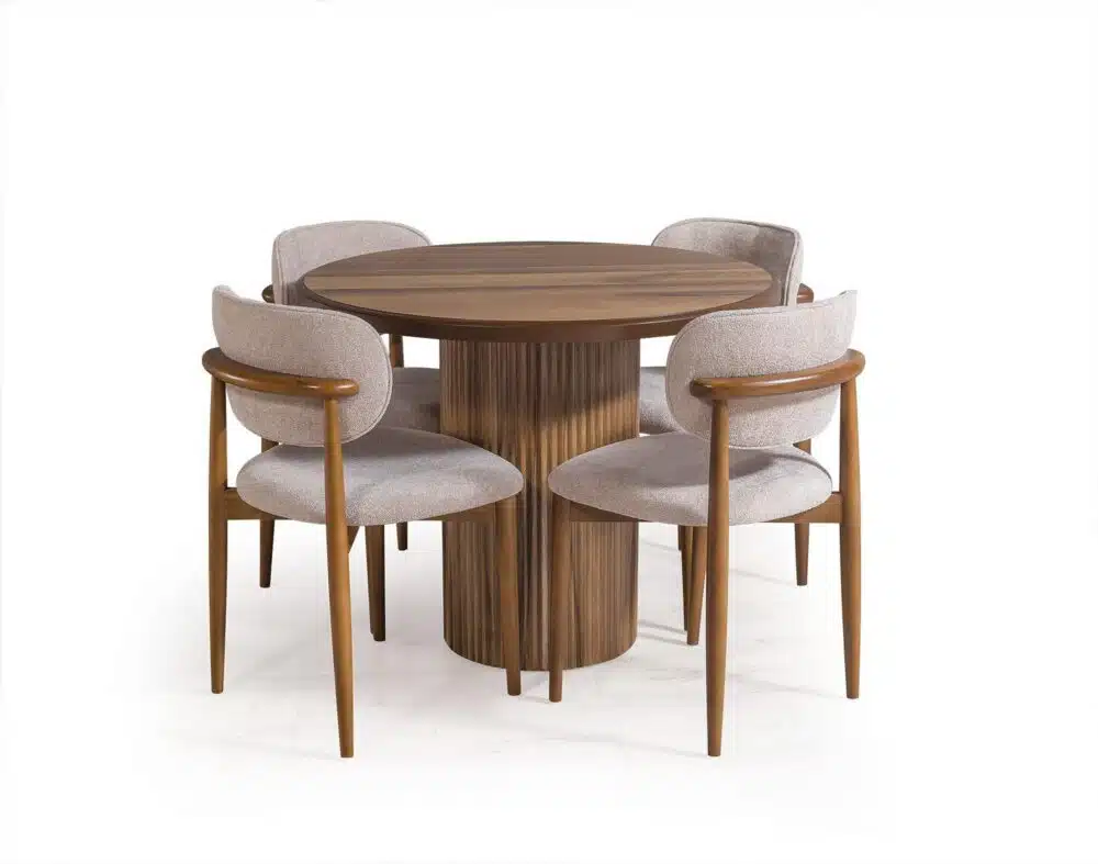 Esstisch Milano Walnuss 100×100 cm – Elegant und Zeitlos – Bild 5