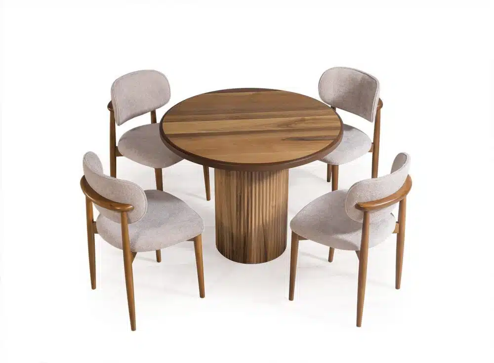 Esstisch Milano Walnuss 100×100 cm – Elegant und Zeitlos – Bild 4