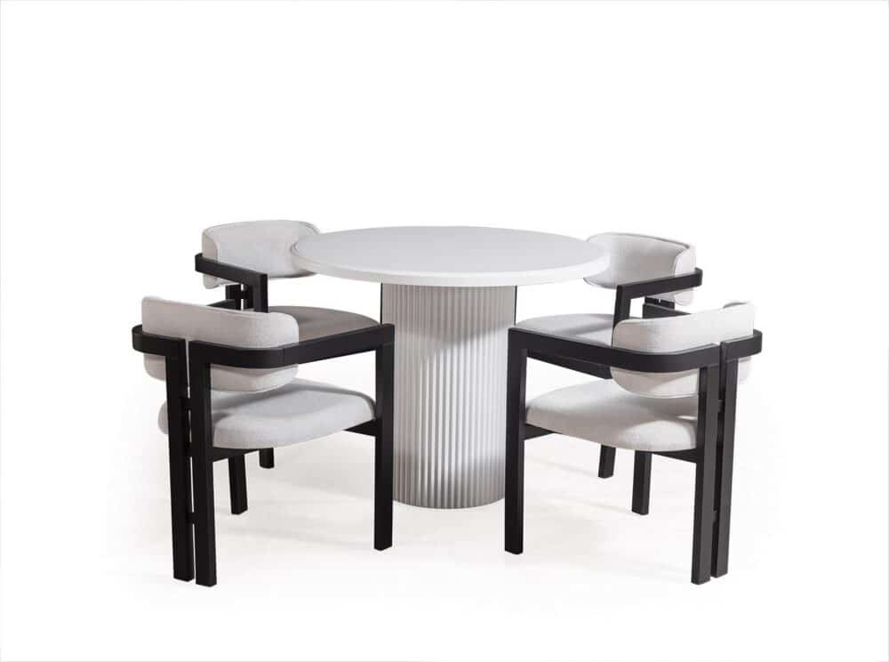 Esstisch Milano Weiß 100×100 cm – Elegant und Zeitlos – Bild 3
