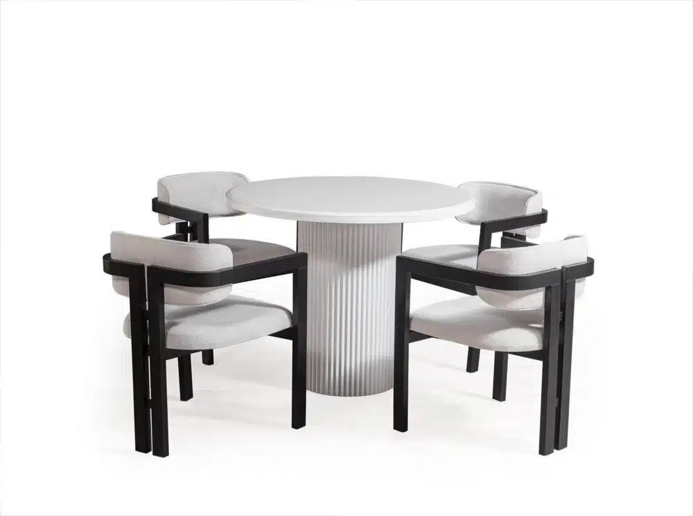 Esstisch Milano Weiß 100×100 cm – Elegant und Zeitlos – Bild 3