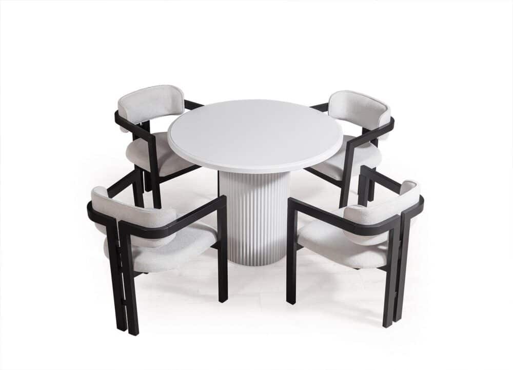 Esstisch Milano Weiß 100×100 cm – Elegant und Zeitlos – Bild 4
